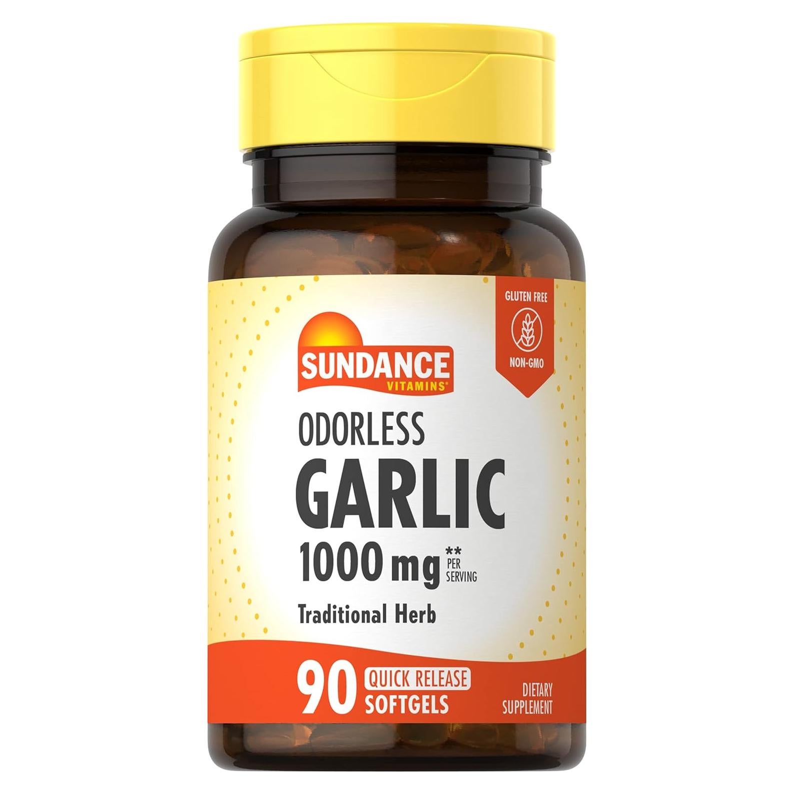 Suplemento de Ajo Sin Olor Sundance 1000mg 90 Softgels