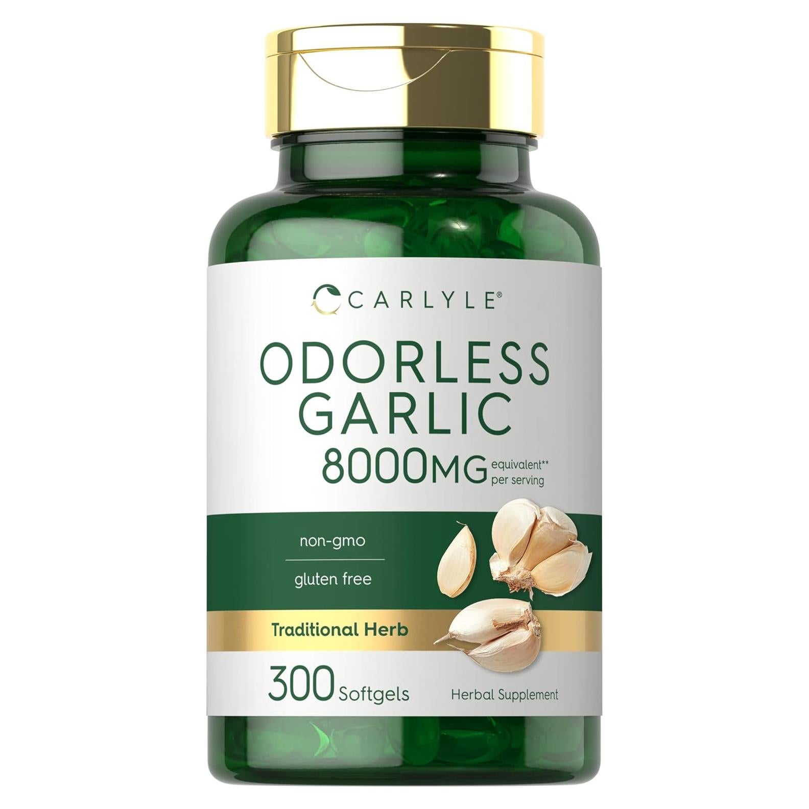 Cápsulas Blandas de Ajo Sin Olor Carlyle 8000 mg - 300 Unidades