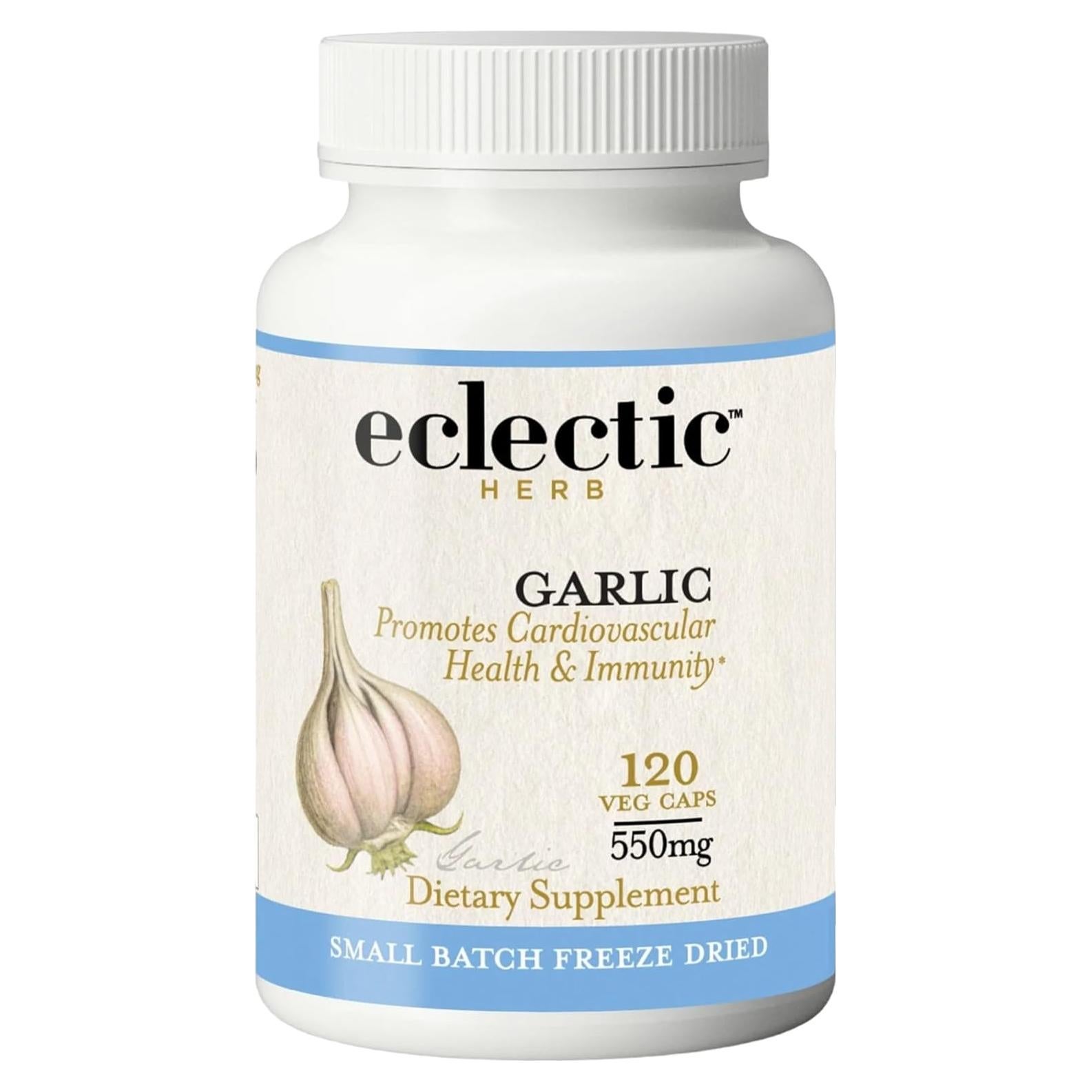 Cápsulas de Ajo Liofilizado Eclectic Herb 120 CT 550 mg