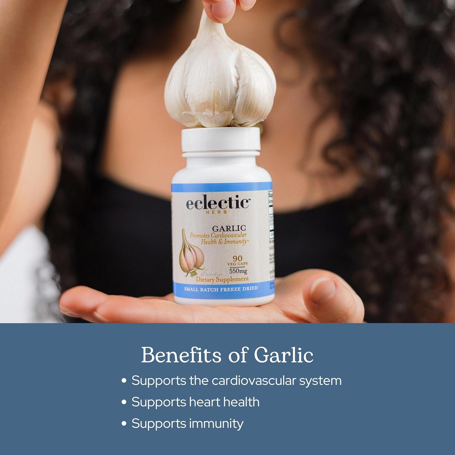 Cápsulas de Ajo Liofilizado Eclectic Herb 120 CT 550 mg