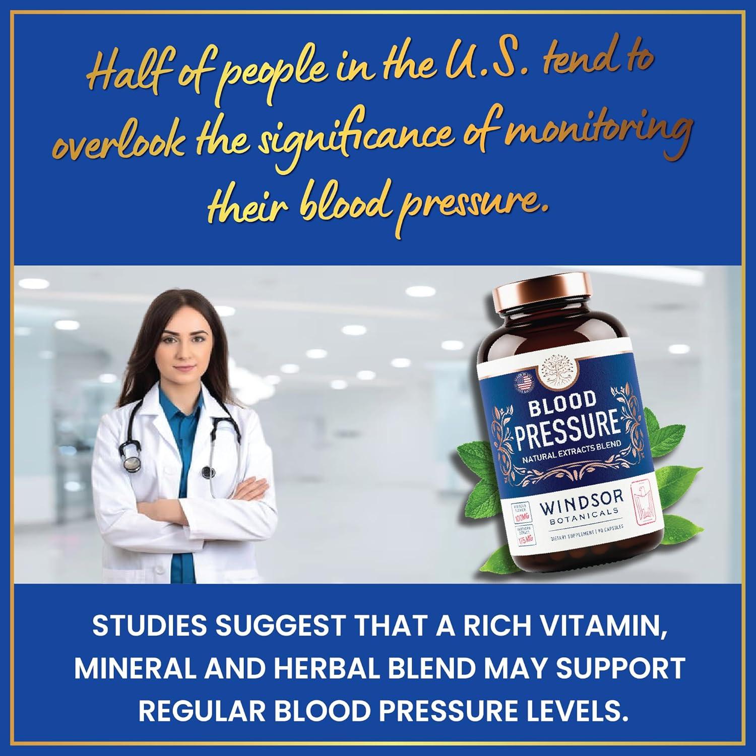 Suplemento Natural para Presión Arterial Windsor Botanicals 90 Cápsulas