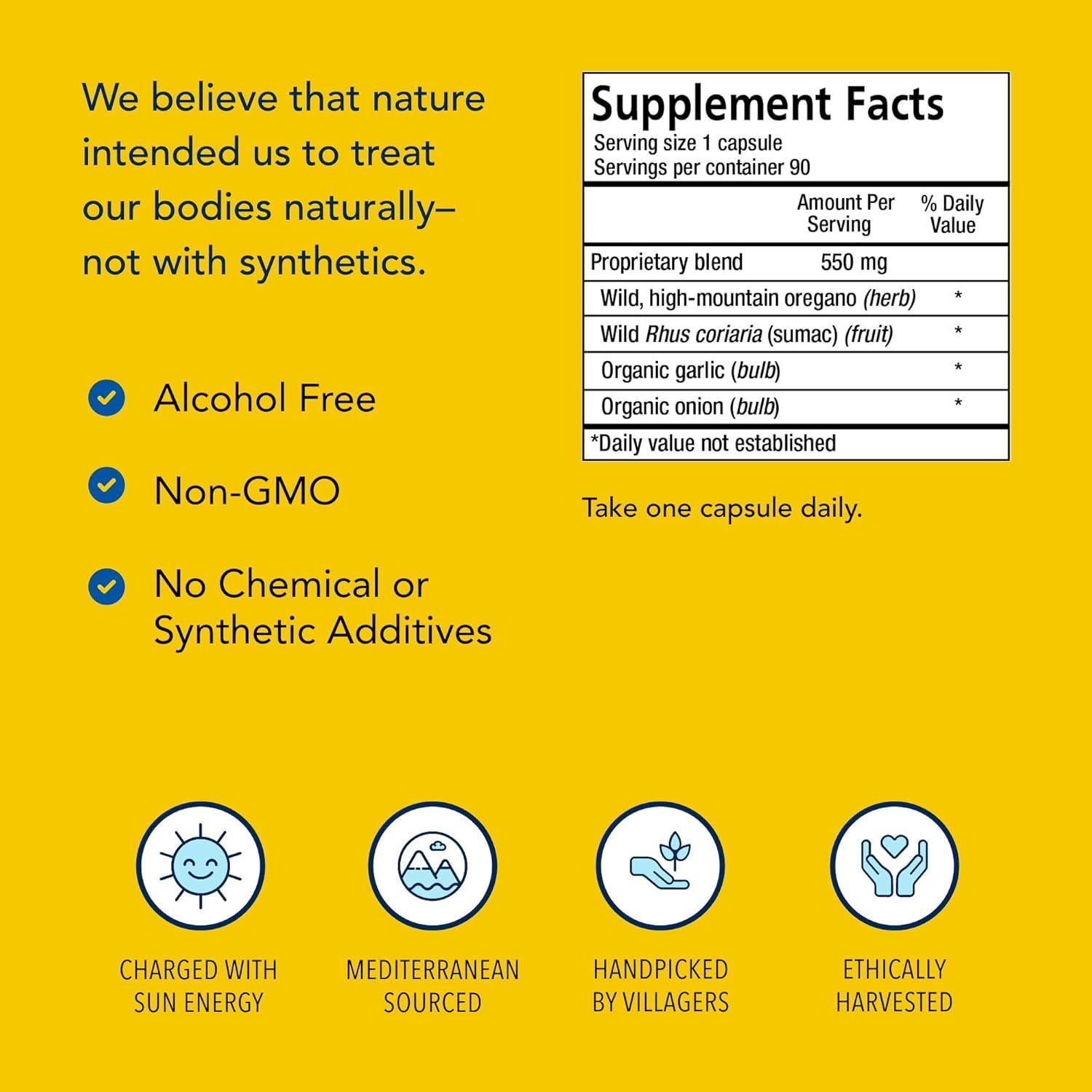 Suplemento Oreganol P73 North American - 90 Cápsulas Veganas