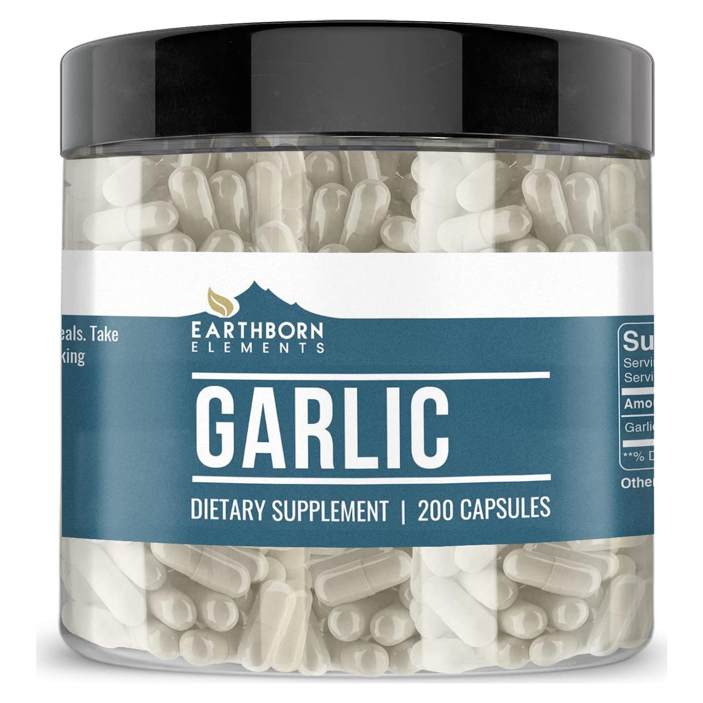 Cápsulas de Ajo Elementos de la Tierra 200 Unidades Puro