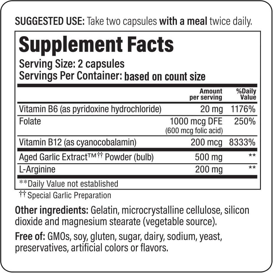 Extracto de Ajo Aged Kyolic 108, 100 Cápsulas Salud Corazón