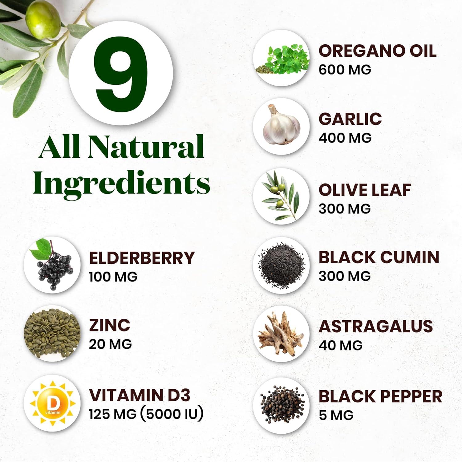 Suplemento Inmunológico Superfood MD - 120 Cápsulas de Orégano y Ajo