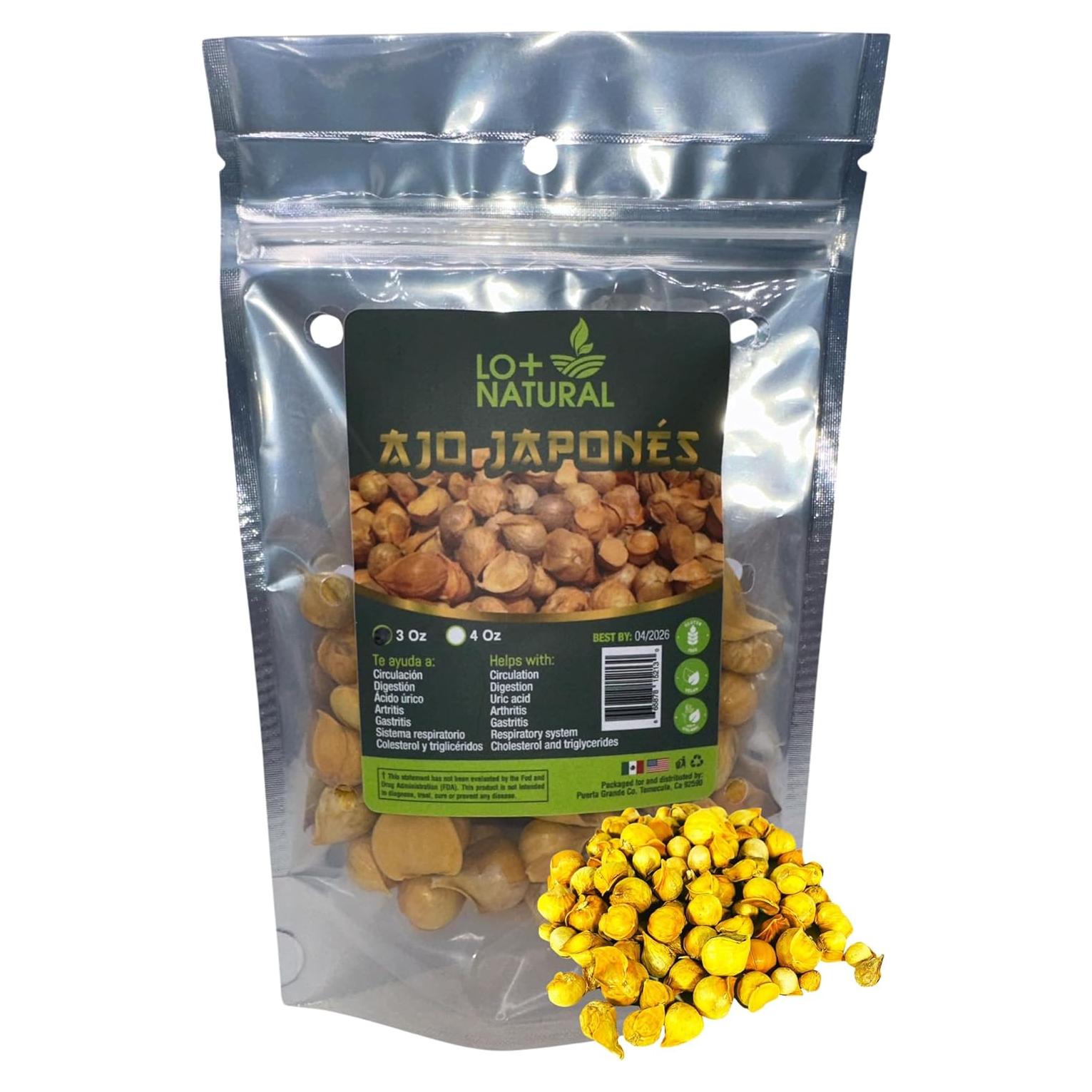 Ajo Japonés 85g LO+NATURAL Bolsa Resellable 100% Natural