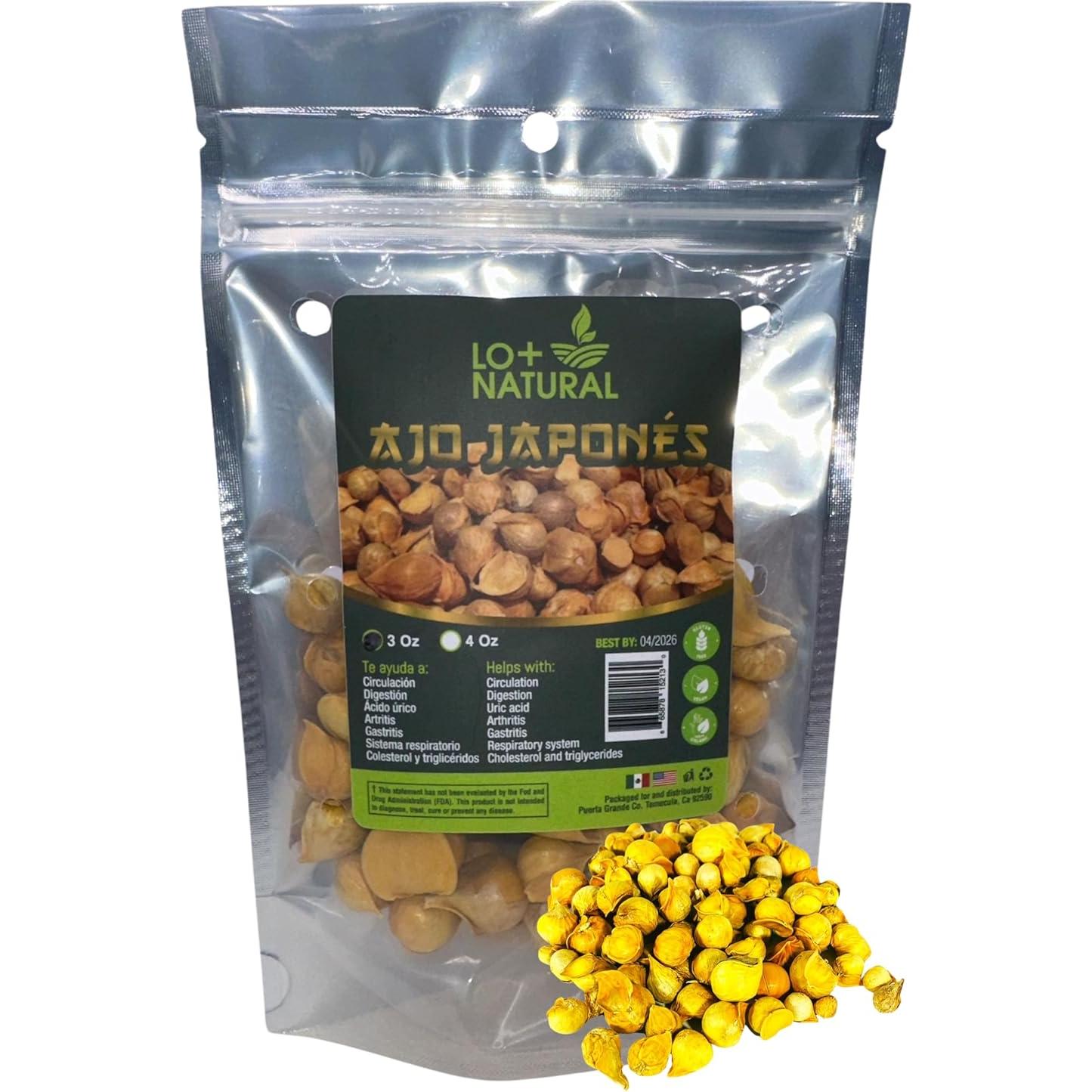 Ajo Japonés 85g LO+NATURAL Bolsa Resellable 100% Natural