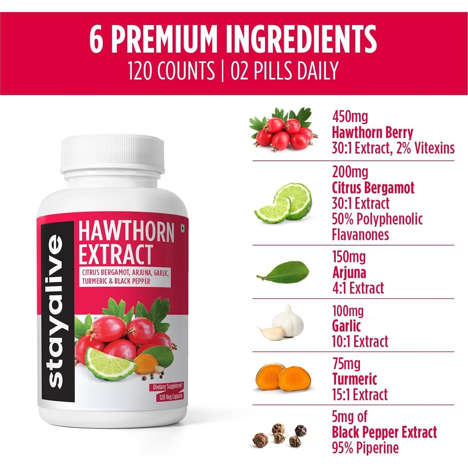 Cápsulas de Baya de Espino Stay Alive 120 Veganas 20:1