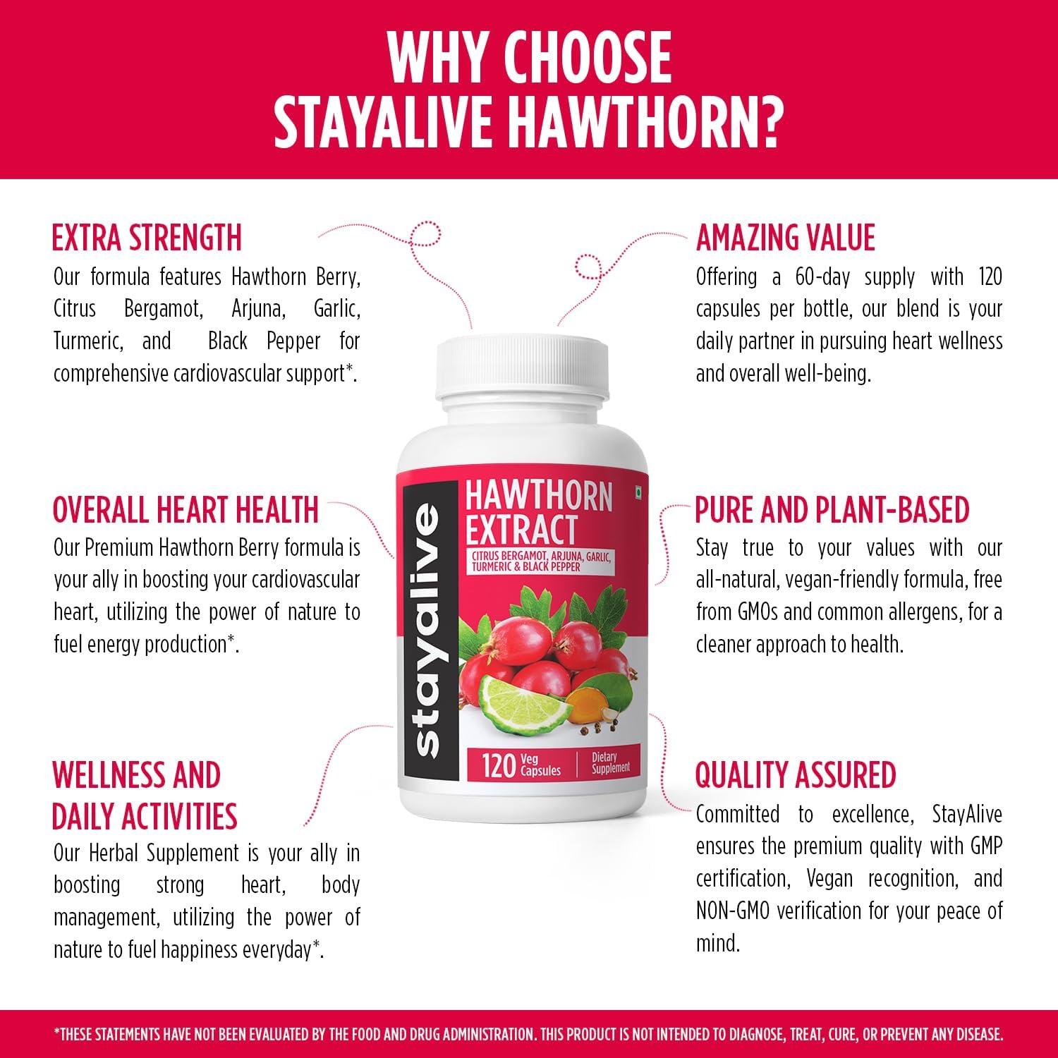 Cápsulas de Baya de Espino Stay Alive 120 Veganas 20:1