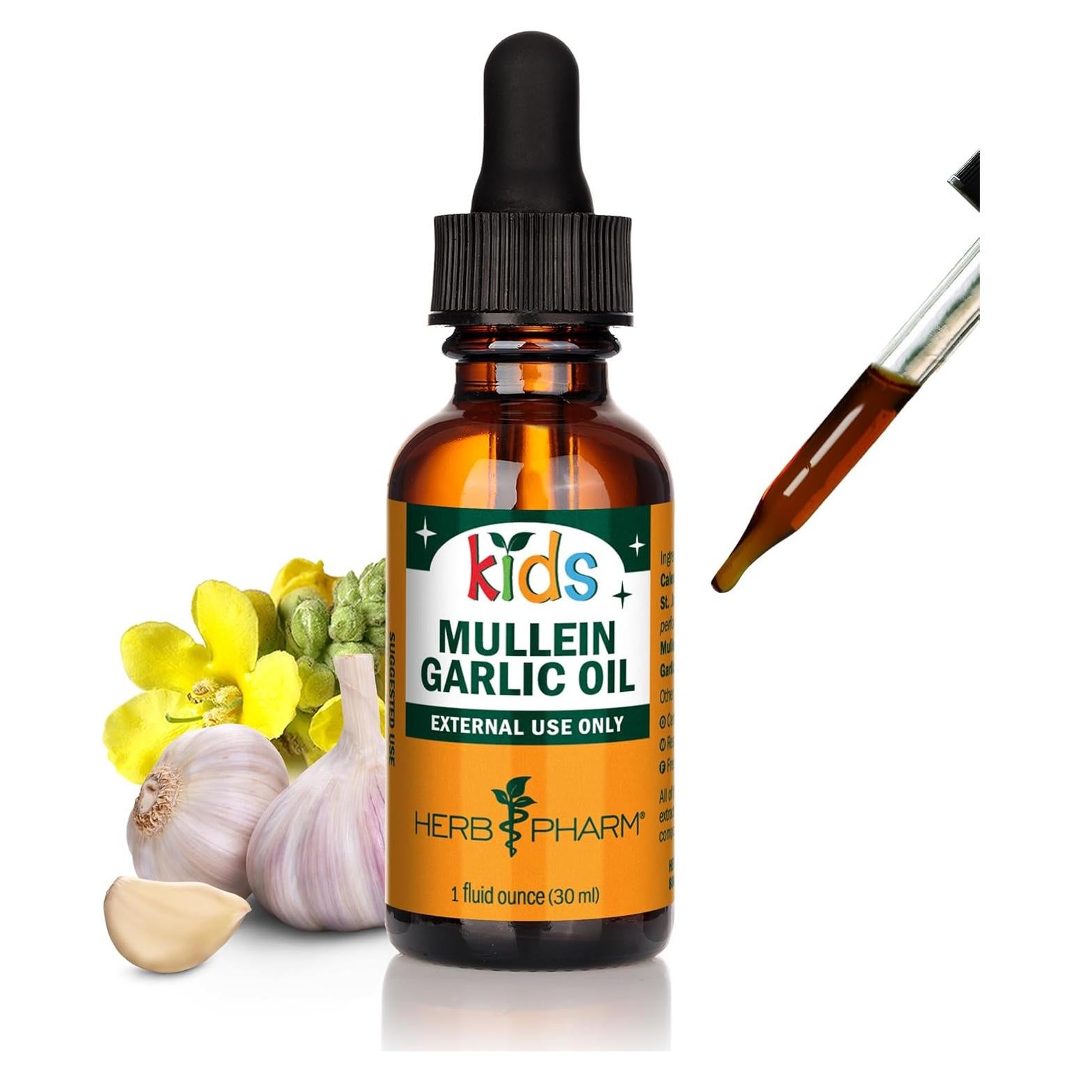 Aceite para Oídos Herb Pharm Niños 30 ml - Mullein y Ajo
