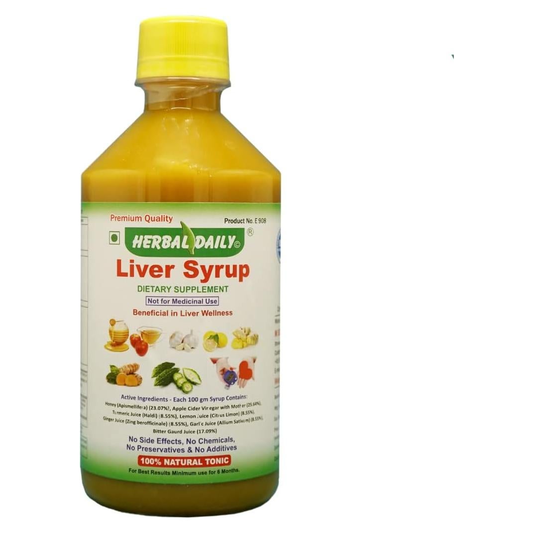 Suplemento Hepático Herbal Daily 400ml - Cúrcuma, Ajo, Jengibre