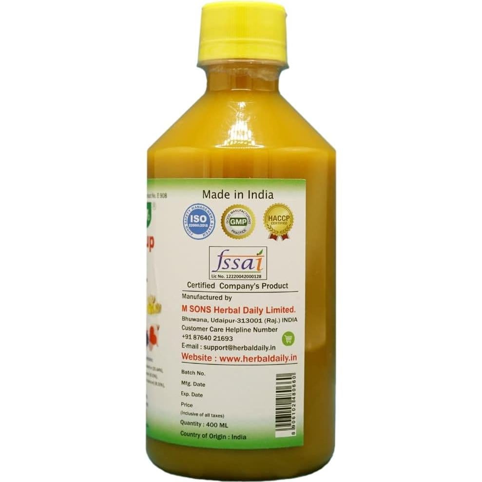 Suplemento Hepático Herbal Daily 400ml - Cúrcuma, Ajo, Jengibre
