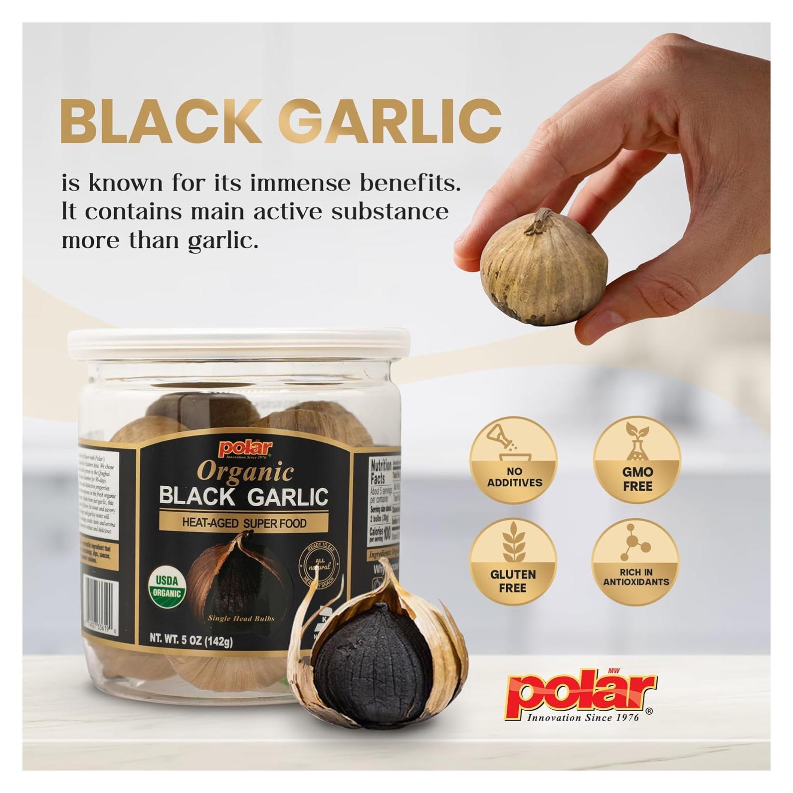 Ajo Negro Orgánico MW Polar 142 g - Snack Saludable Natural
