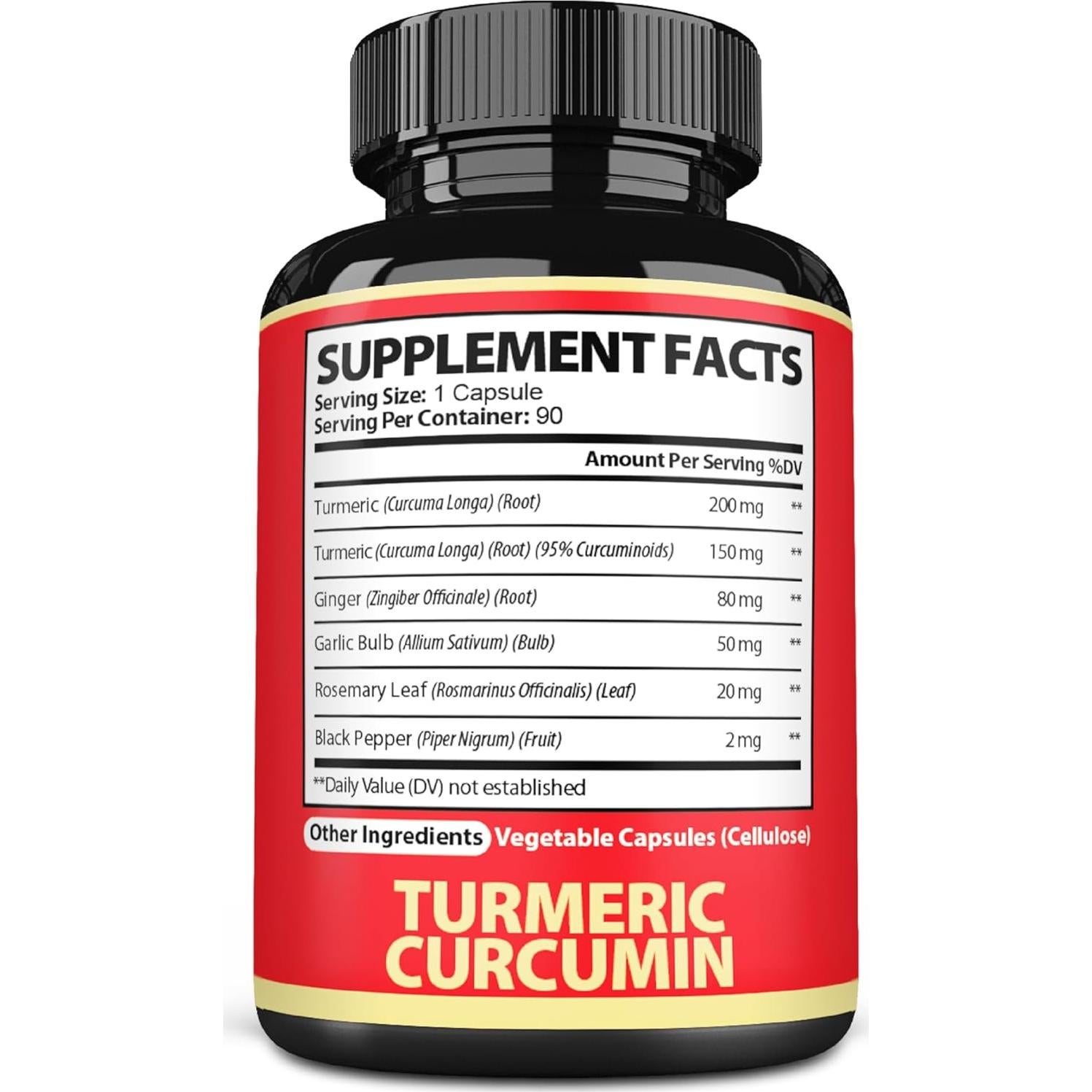 Suplemento de Cúrcuma Curcumina Satoomi 90 Cápsulas 6 en 1