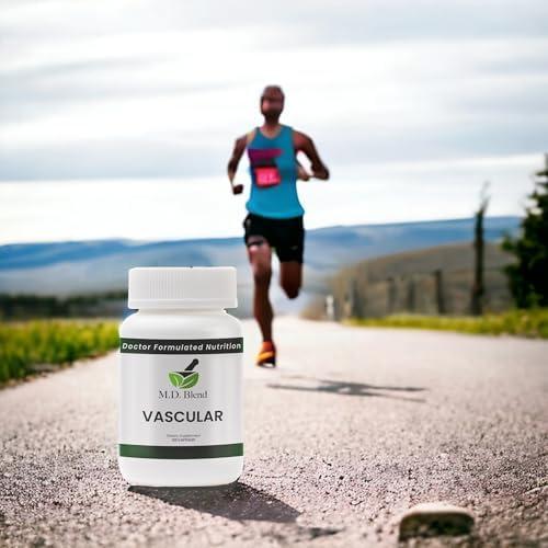 Suplemento Vascular M.D. Blend - 120 Cápsulas de Ajo y Jengibre