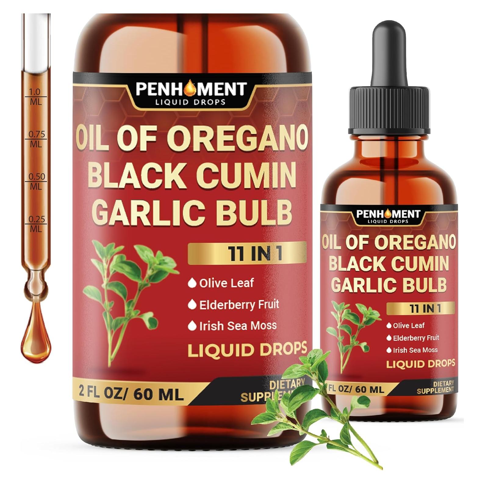 Suplemento Líquido 11 en 1 Aceite de Orégano Orgánico 60 ml