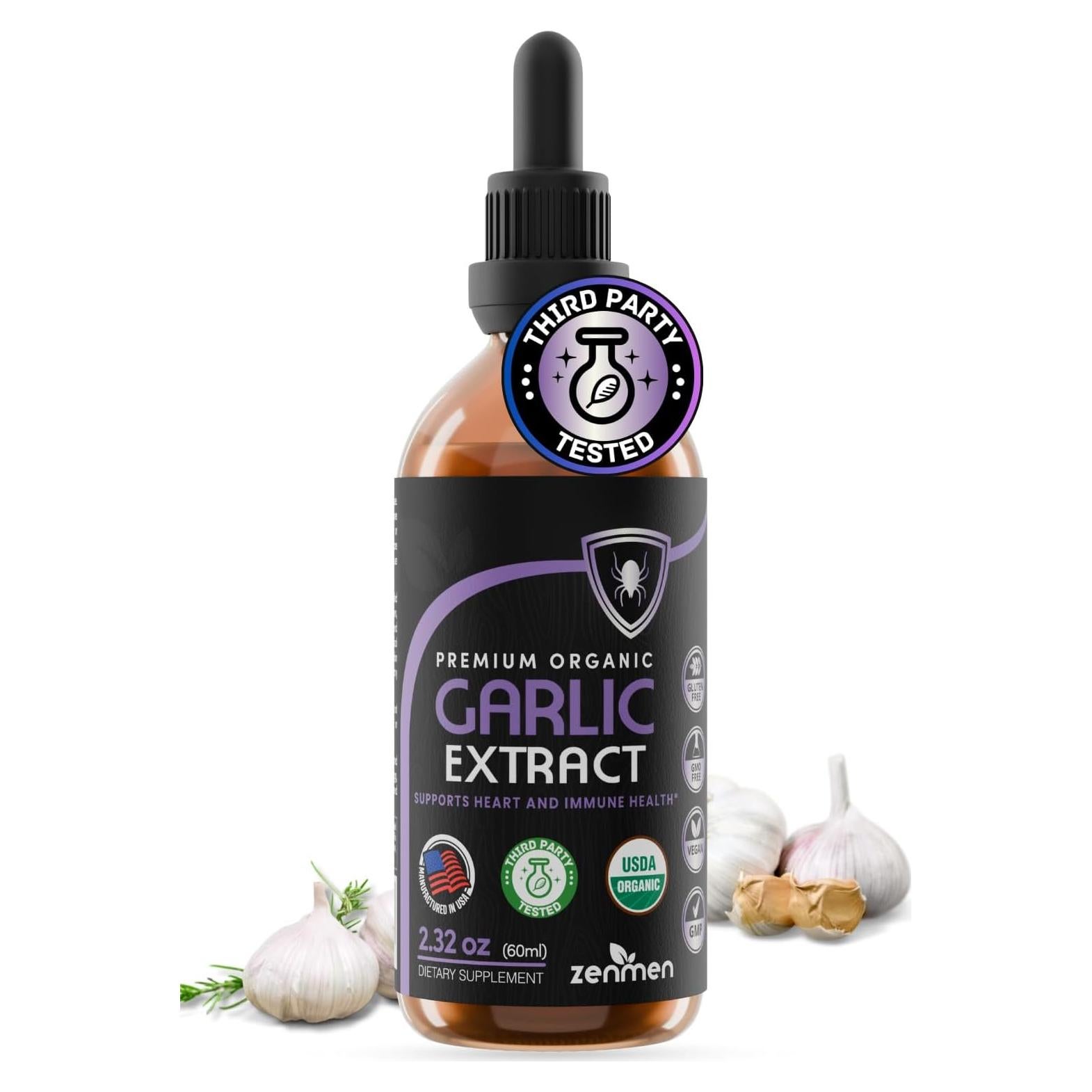 Extracto de Ajo Orgánico Zenmen 60ml - Soporte Inmunológico Vegano