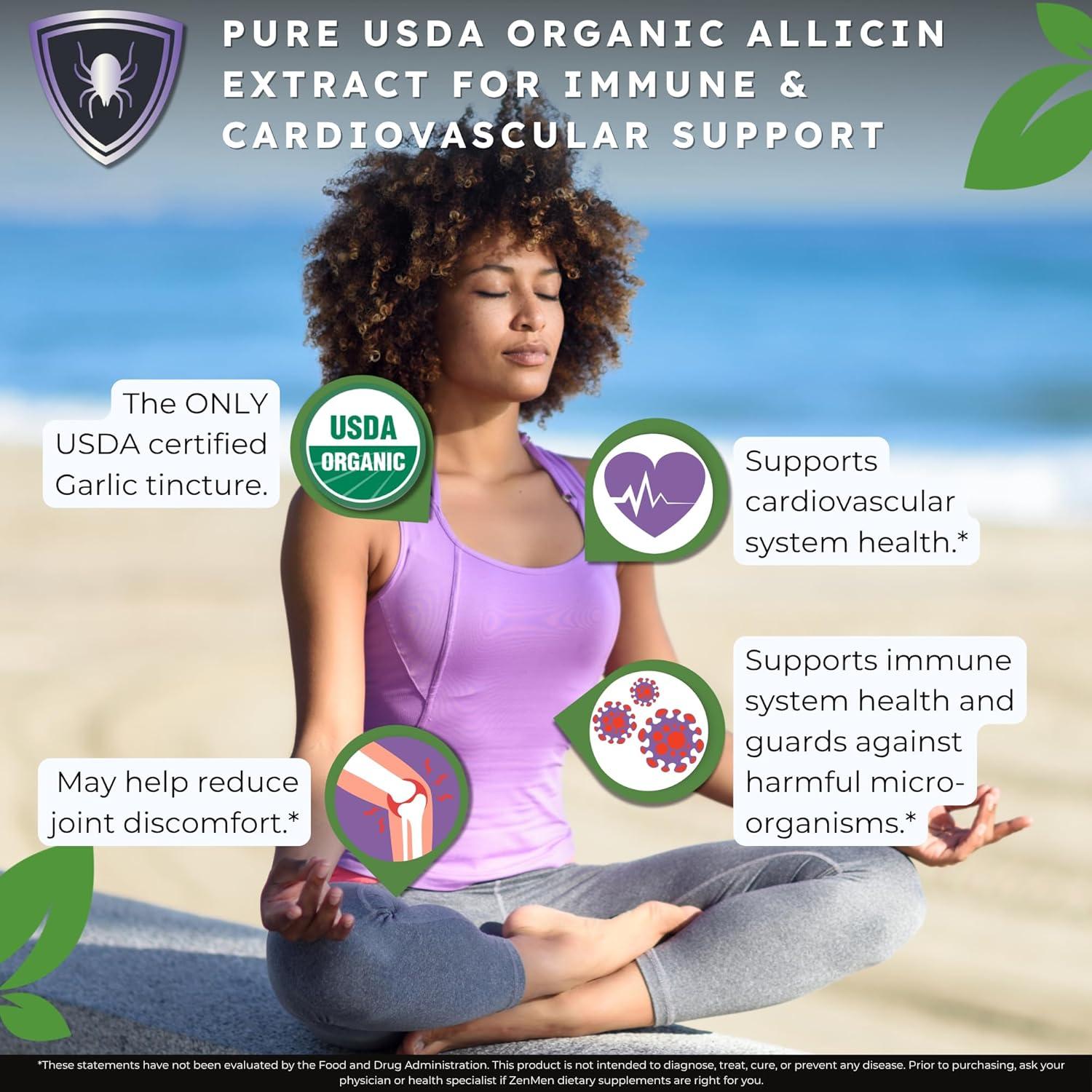 Extracto de Ajo Orgánico Zenmen 60ml - Soporte Inmunológico Vegano