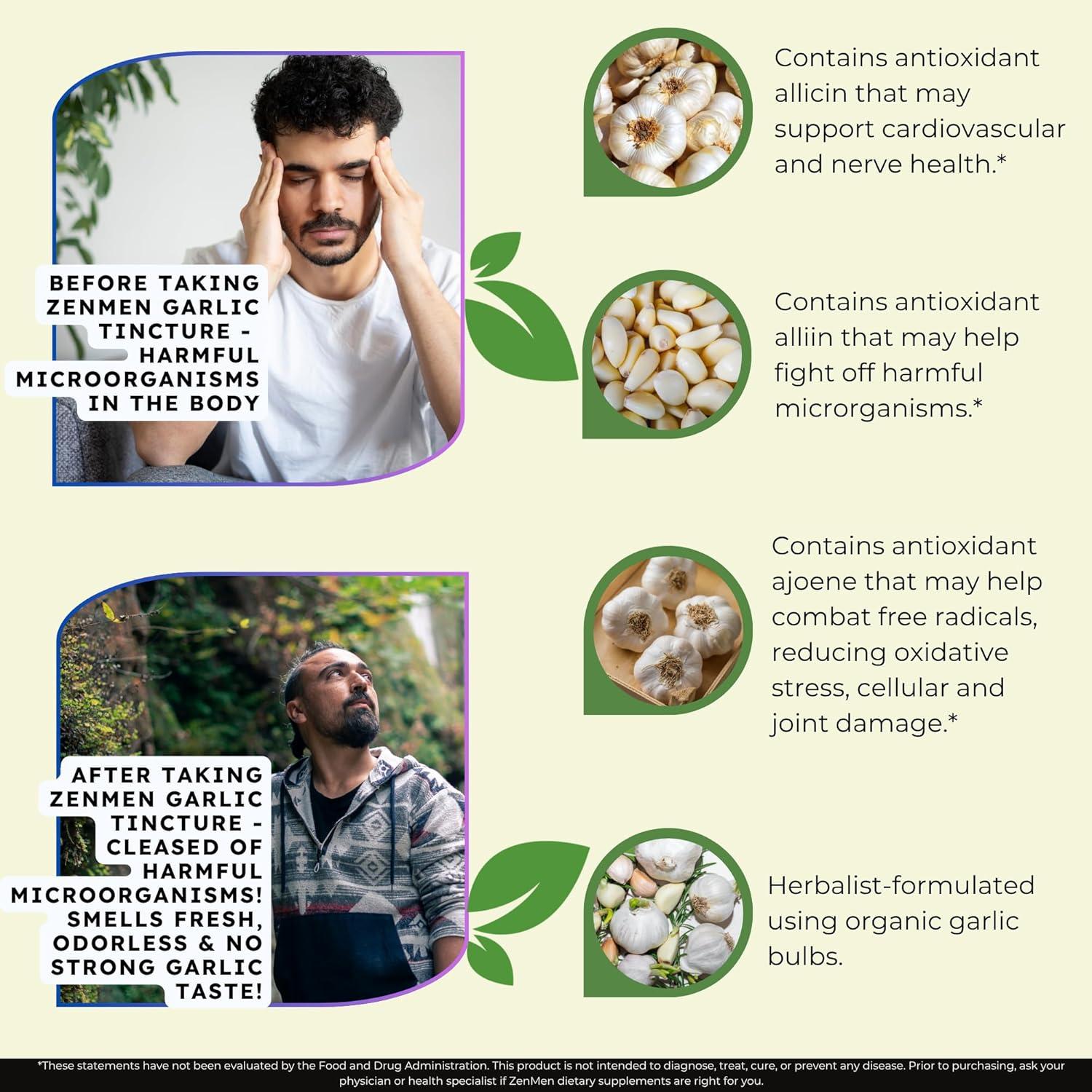 Extracto de Ajo Orgánico Zenmen 60ml - Soporte Inmunológico Vegano