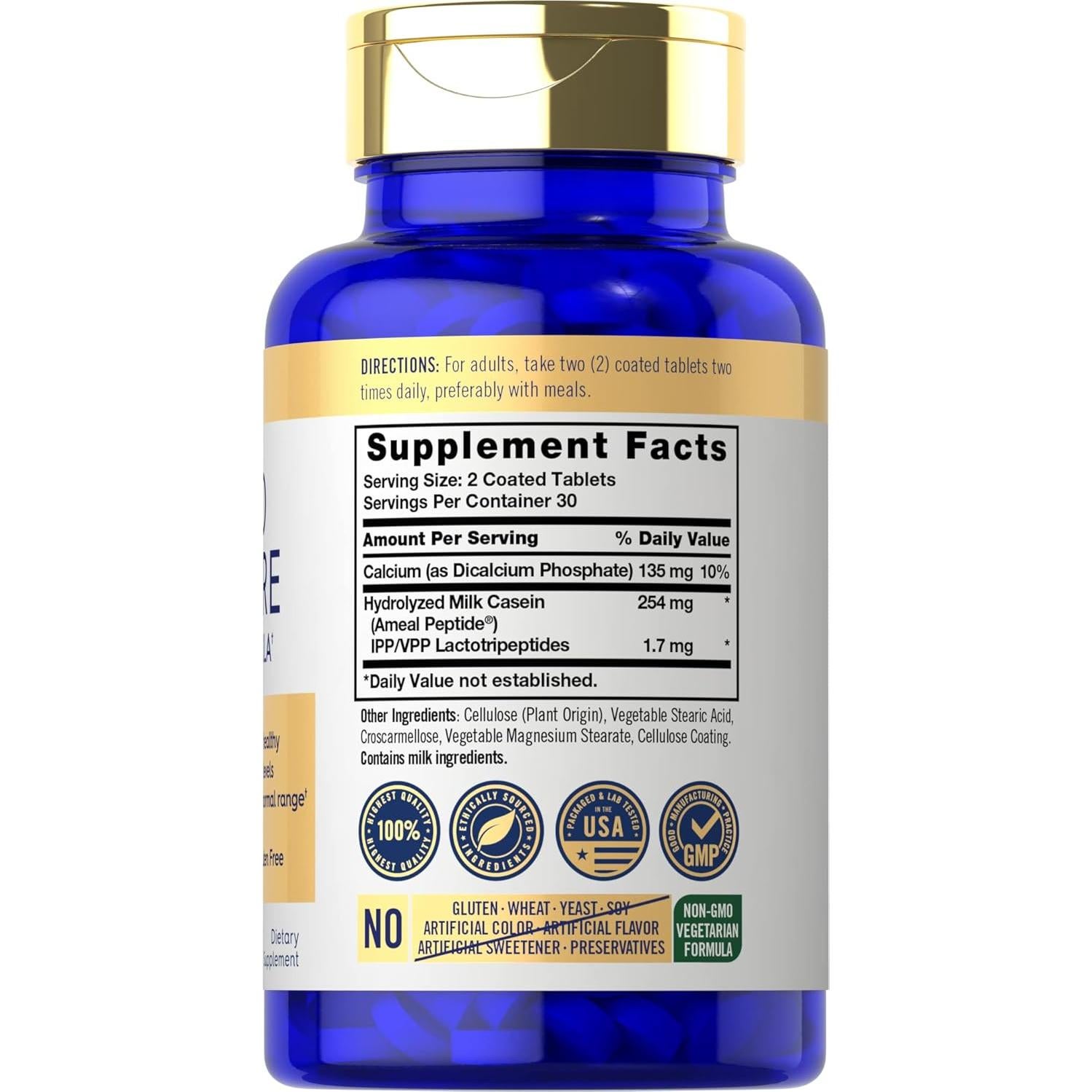 Suplemento de Presión Arterial Carlyle | 60 Tabletas Vegetarianas