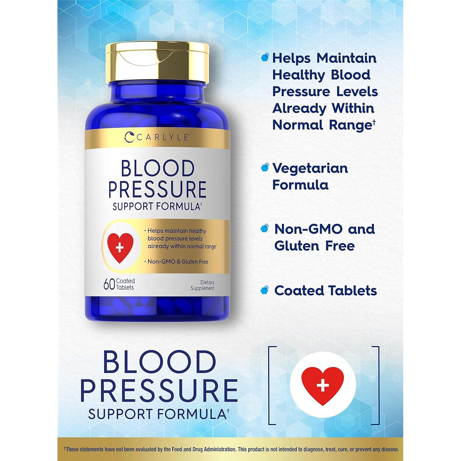 Suplemento de Presión Arterial Carlyle | 60 Tabletas Vegetarianas