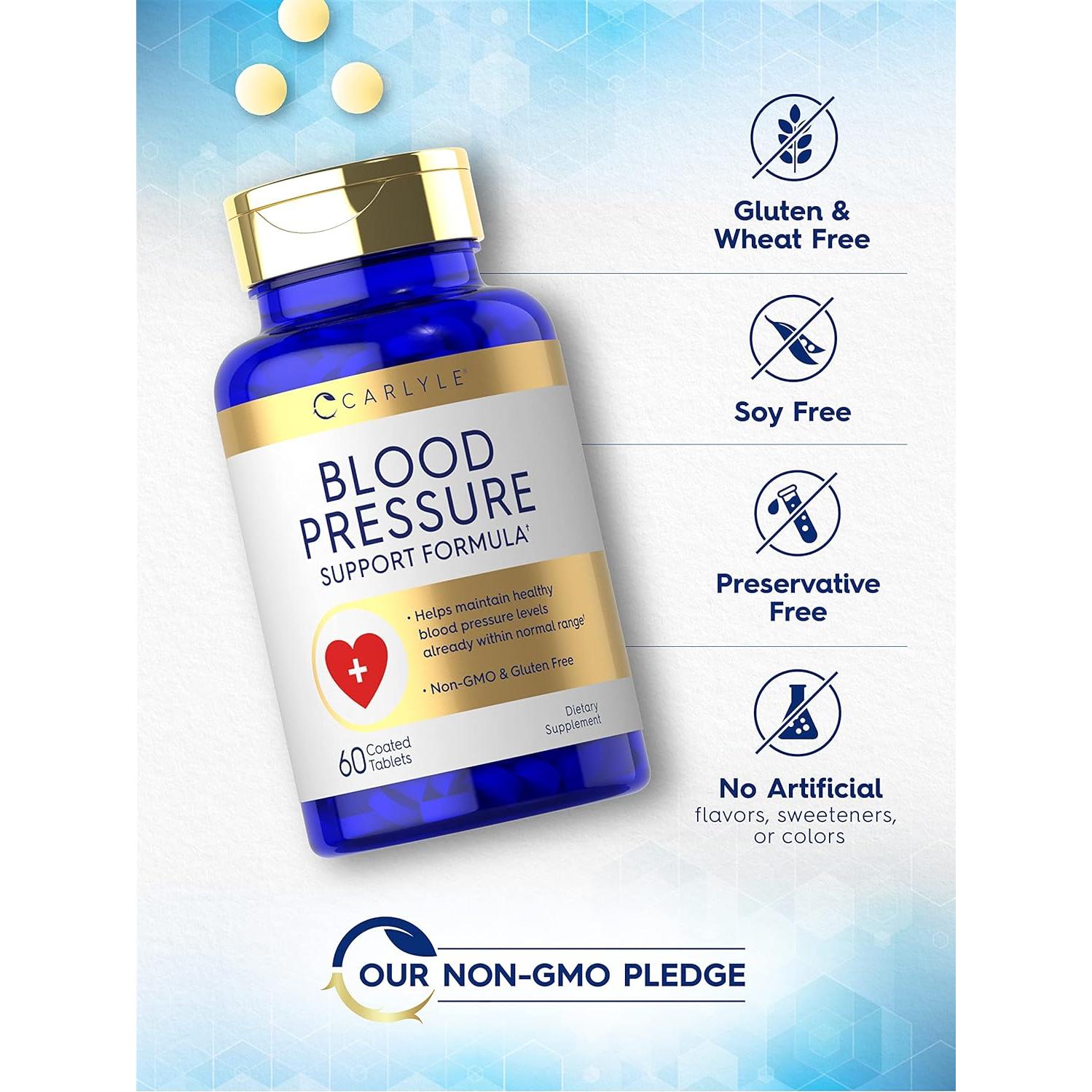 Suplemento de Presión Arterial Carlyle | 60 Tabletas Vegetarianas