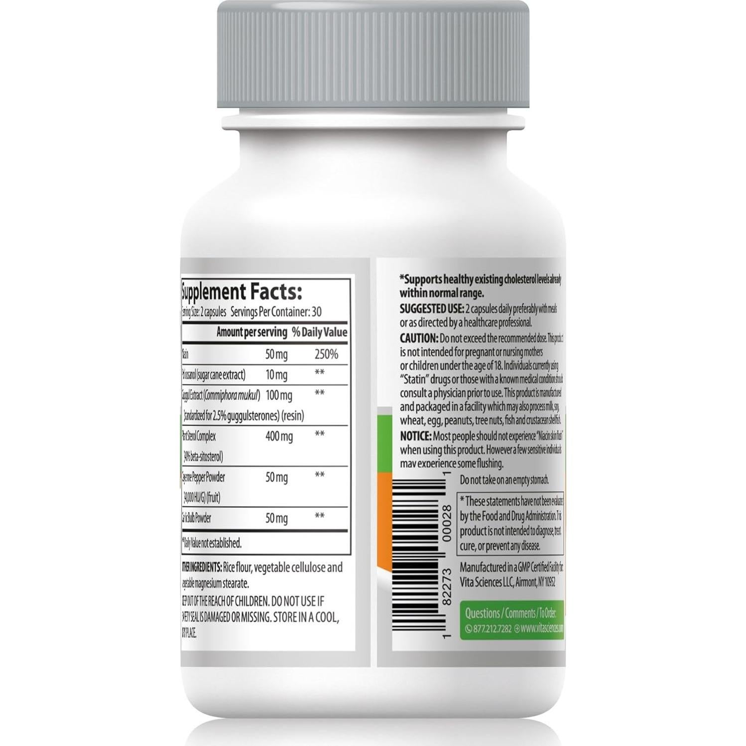 Suplemento Vegano de Colesterol Alestra 65g - Niacina y Esteroles