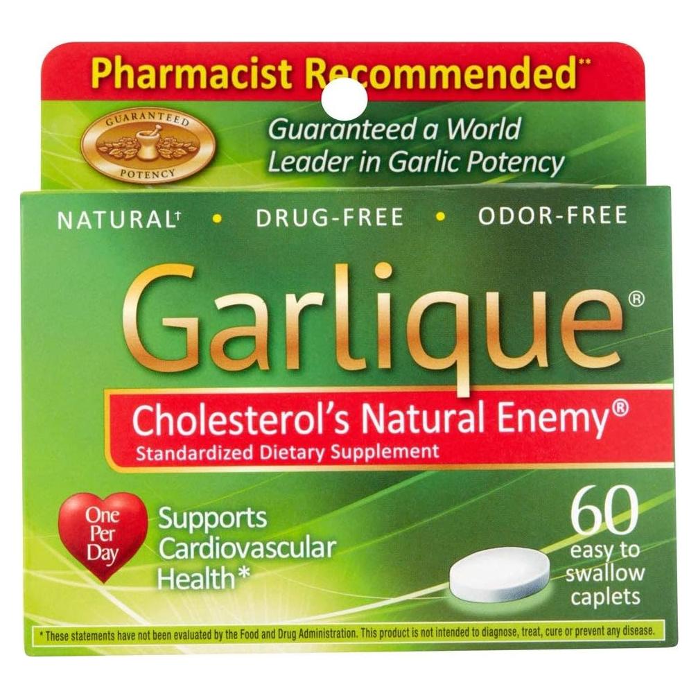 Suplemento de Colesterol Saludable Garlique 5000 mcg 180 Tabletas