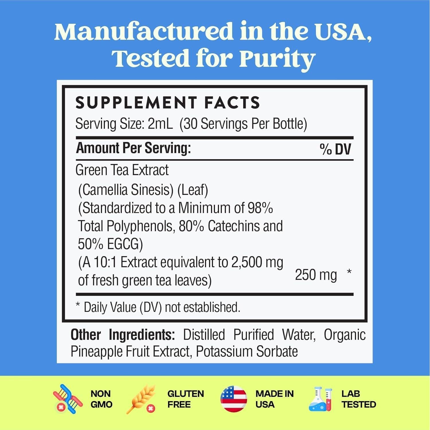 Extracto de Té Verde 10:1 Gotas 60ml - Gotas de Naturaleza