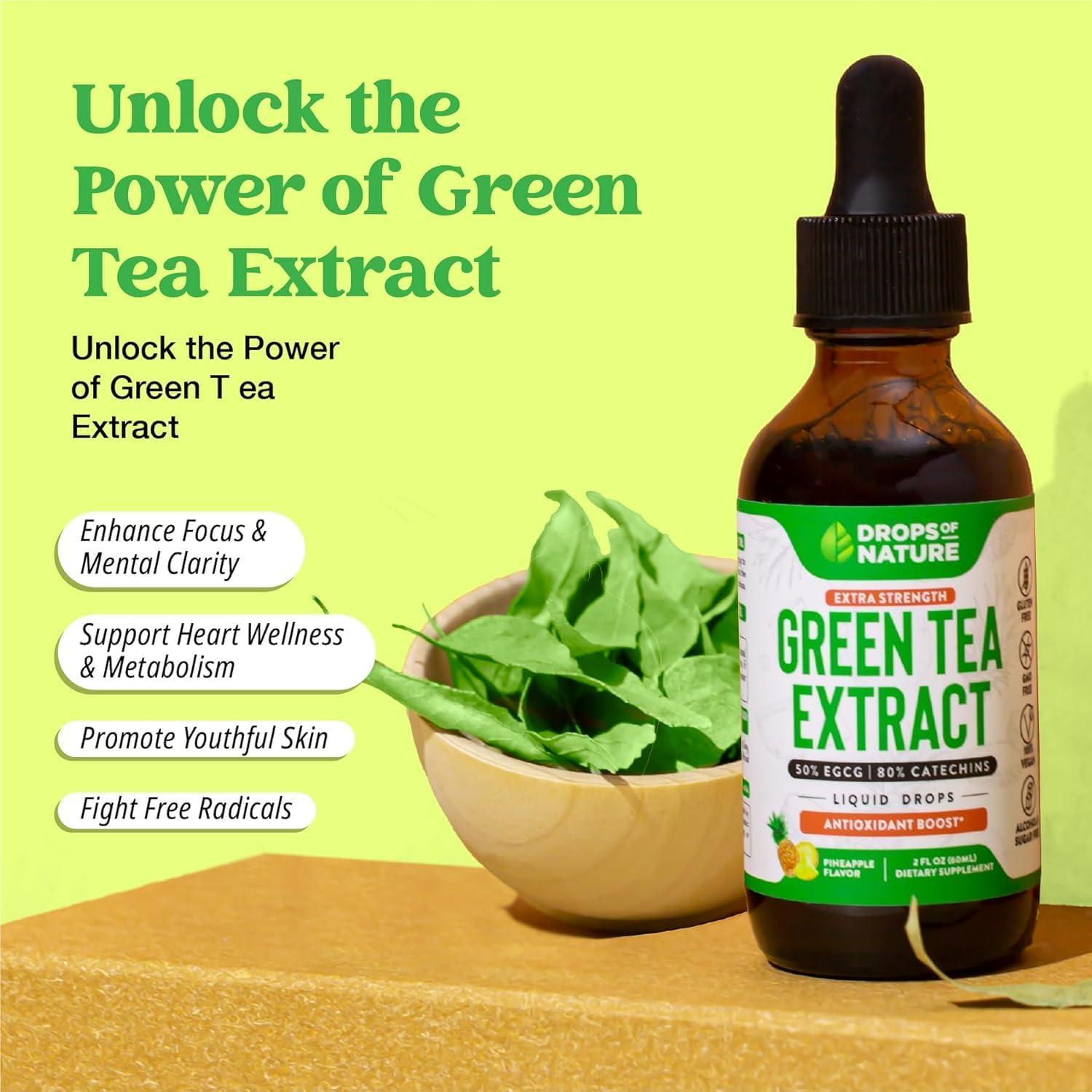 Extracto de Té Verde 10:1 Gotas 60ml - Gotas de Naturaleza