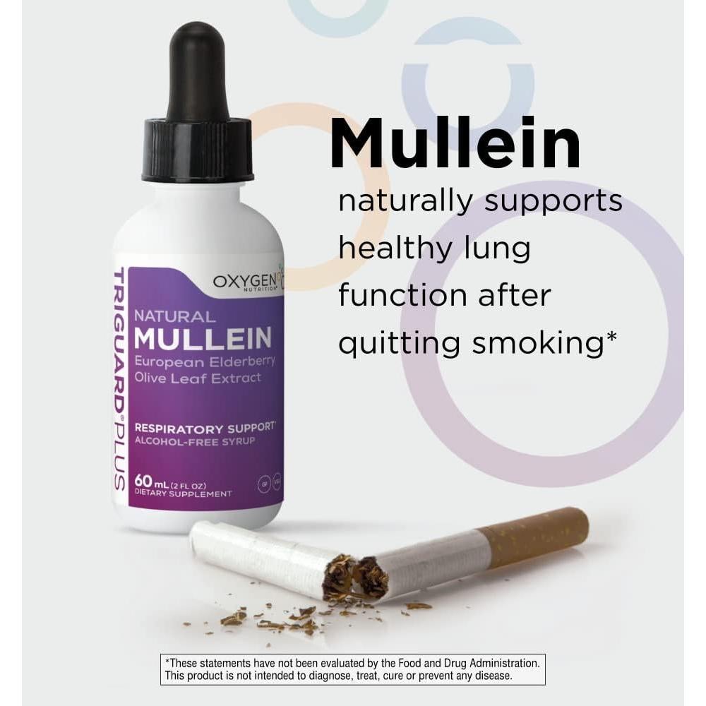 TriGuard Mullein Plus - Extracto Respiratorio 59 ml Sin Alcohol