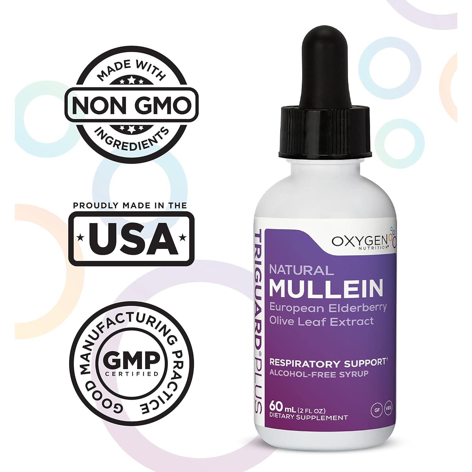 TriGuard Mullein Plus - Extracto Respiratorio 59 ml Sin Alcohol