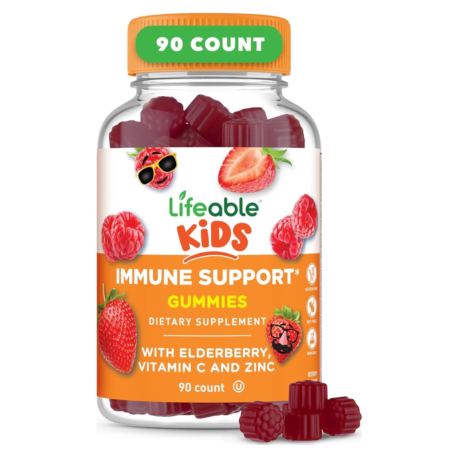 Gomitas Inmunológicas Lifeable Kids 90 Unidades Sabor Baya