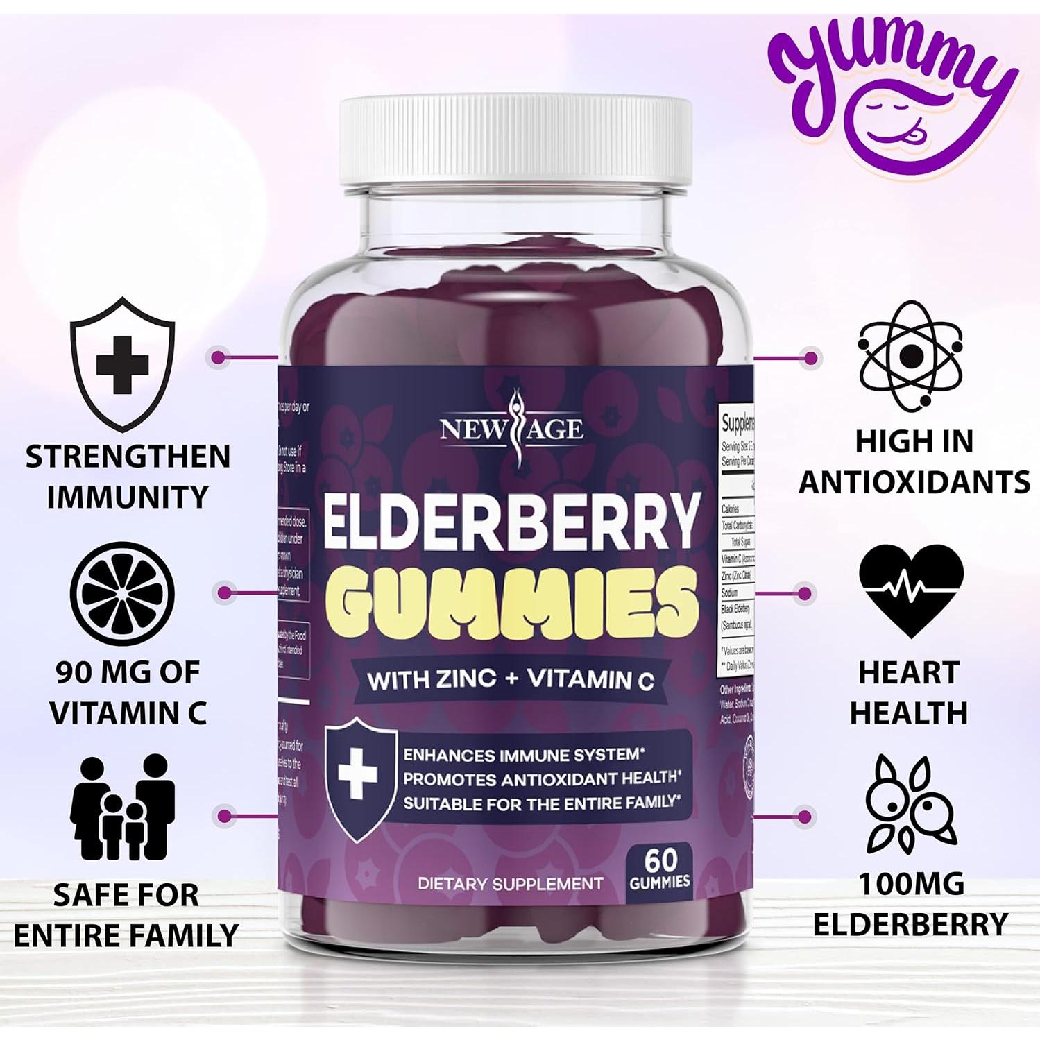 Gominolas Premium Nueva Era con Vitamina C y Zinc - 120 Unidades