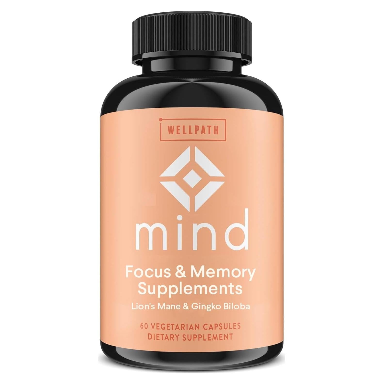 Suplemento Cerebral WellPath Mind 60 Cápsulas - Memoria y Concentración