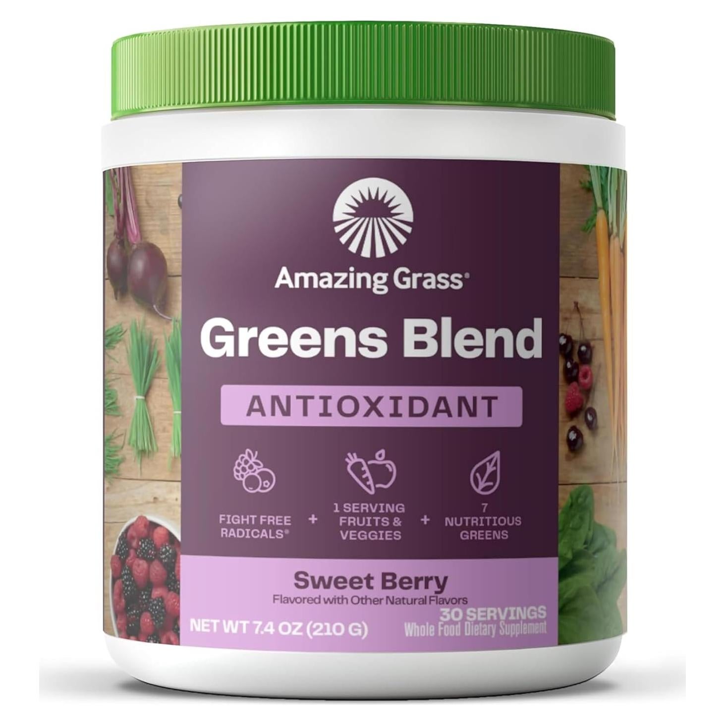 Mezcla de Verduras Antioxidante Amazing Grass 210g - Baya Dulce