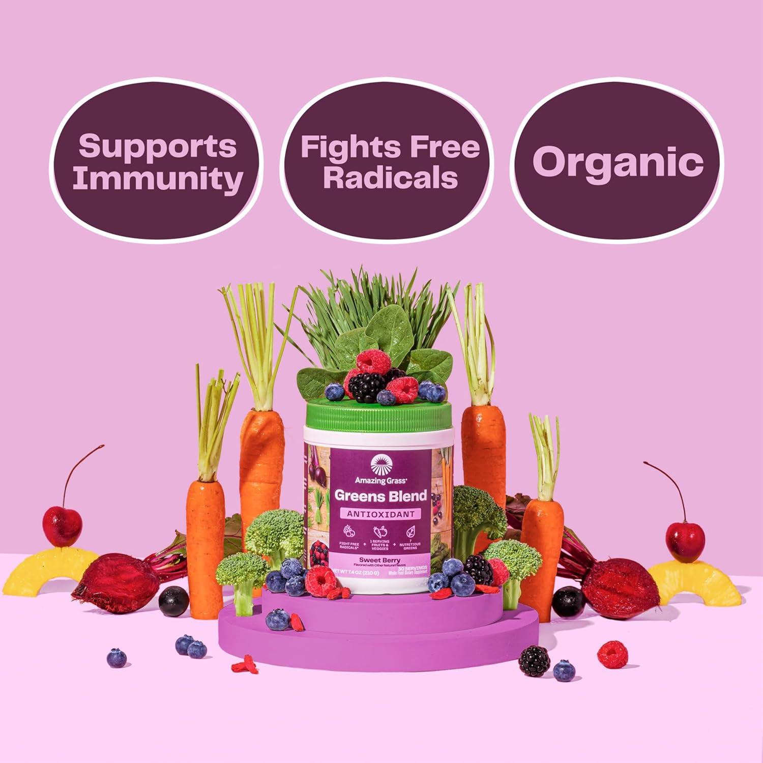 Mezcla de Verduras Antioxidante Amazing Grass 210g - Baya Dulce