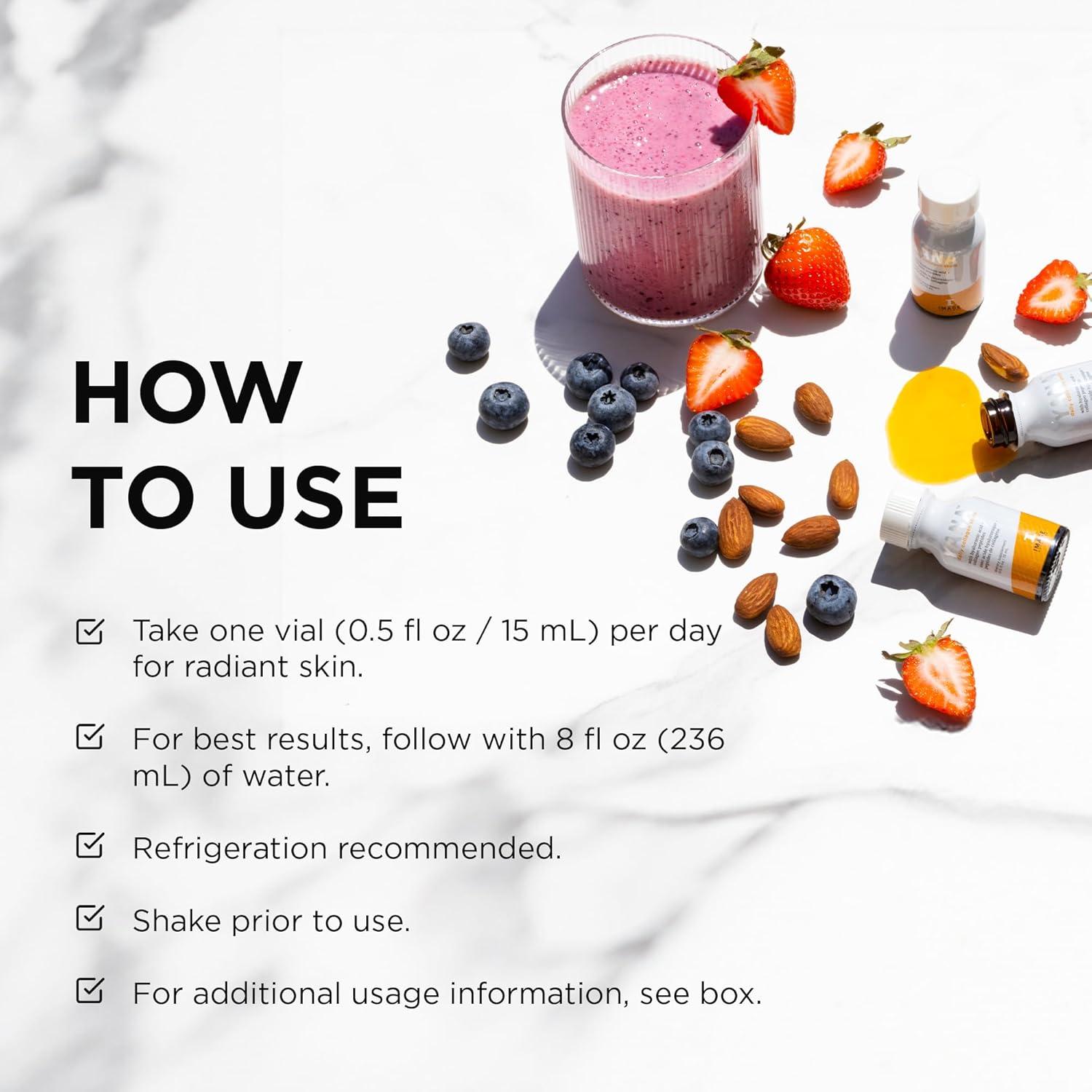 Disparos de Colágeno Líquido YANA IMAGE Skincare 2500 mg