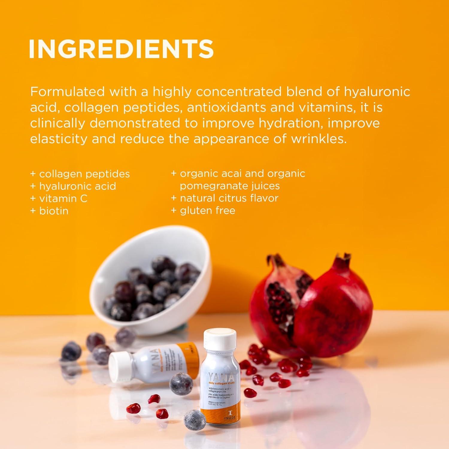 Disparos de Colágeno Líquido YANA IMAGE Skincare 2500 mg