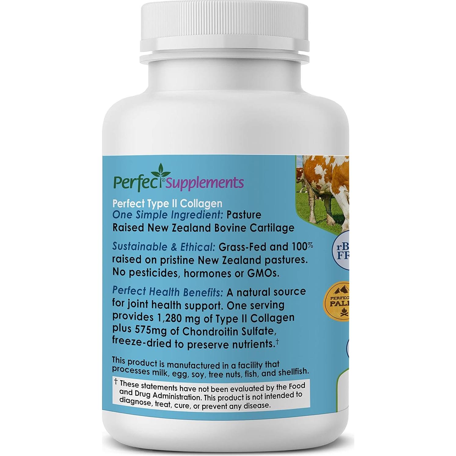 Colágeno Tipo II Perfecto Suplementos Perfectos 150 Cápsulas