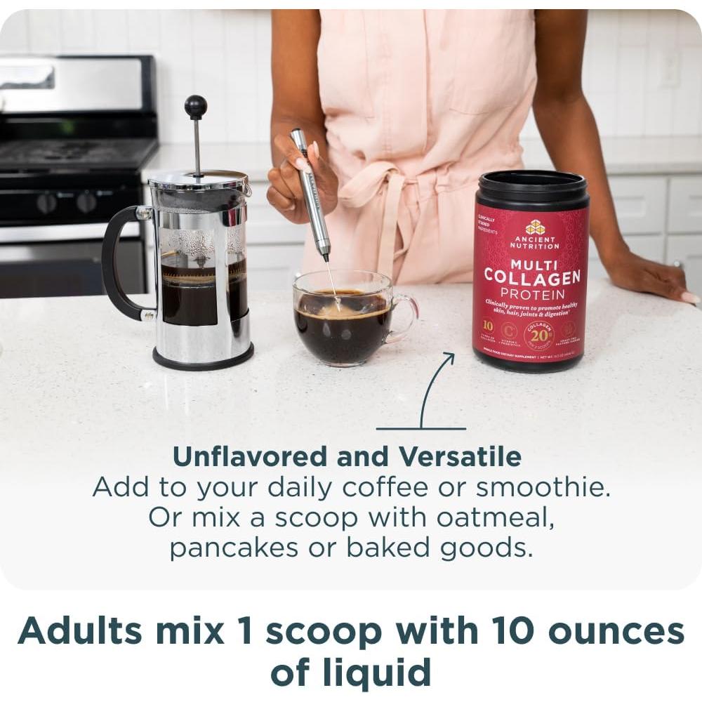 Proteína en Polvo Multi Colágeno Ancient Nutrition 45 Porciones