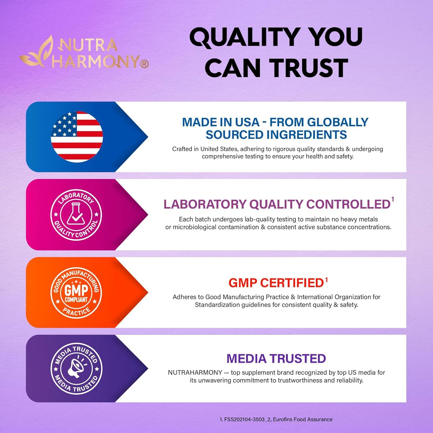 Gotas de Biotina y Colágeno Nutraharmony 60000 mcg - Suplemento para Cabello, Piel y Uñas