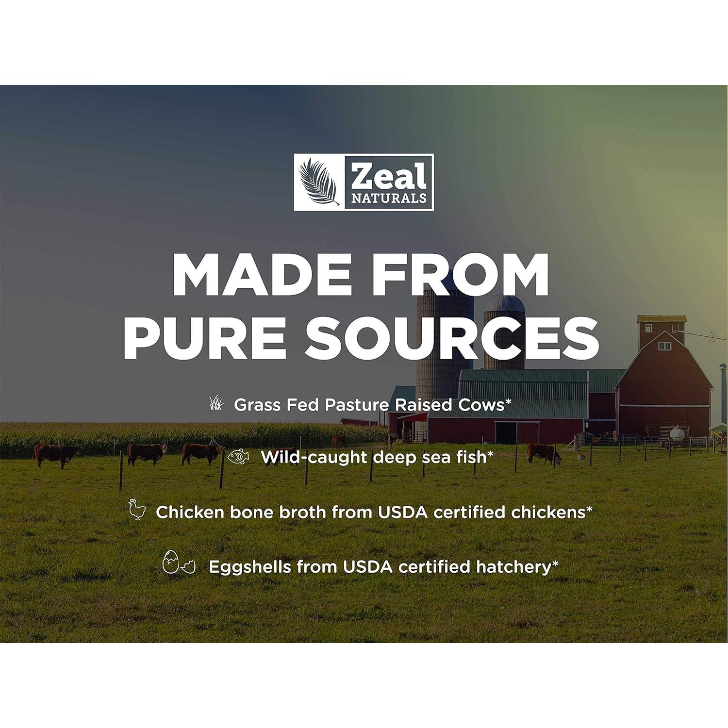 Píldoras de Colágeno Hidrolizado Zeal Naturals 180 Cápsulas