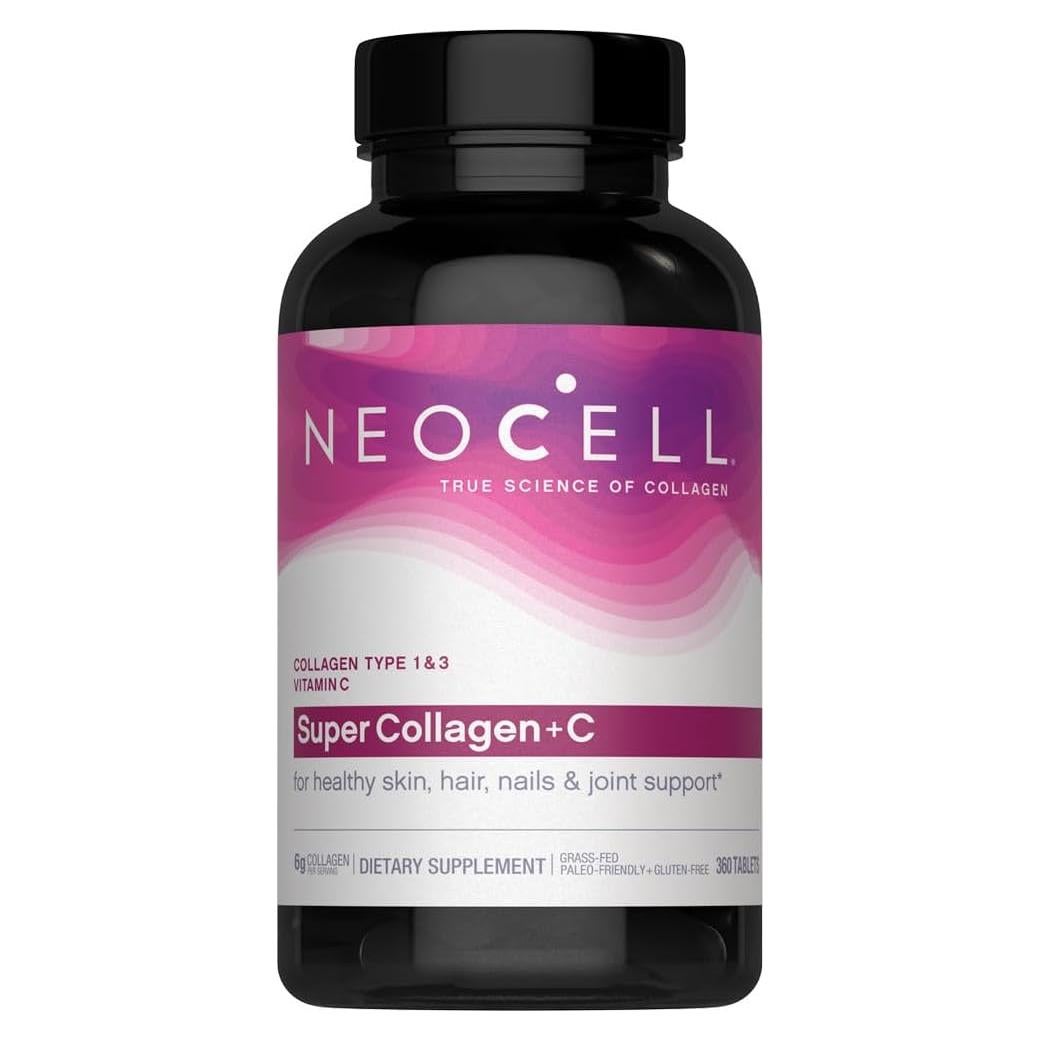 NeoCell Super Colágeno Plus C 360 Tabletas Suplemento Piel Cabello Uñas