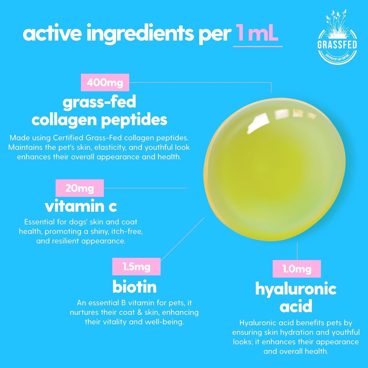 Colágeno Líquido Premium Taily para Perros y Gatos 113g