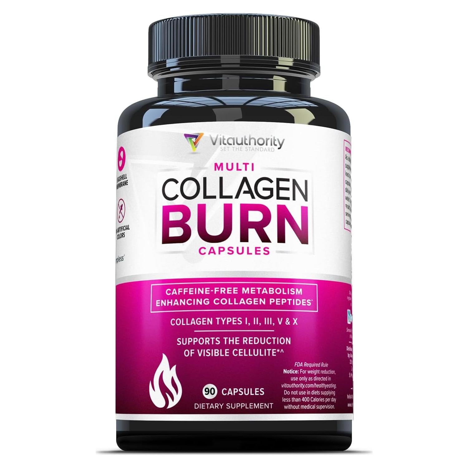 Multi Colágeno Quema Vitauthority - 5 Tipos + Ácido Hialurónico