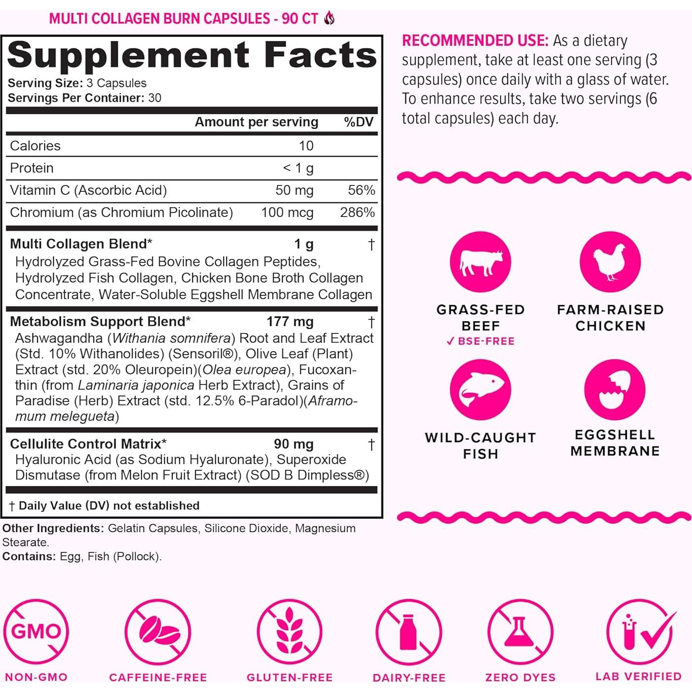 Multi Colágeno Quema Vitauthority - 5 Tipos + Ácido Hialurónico