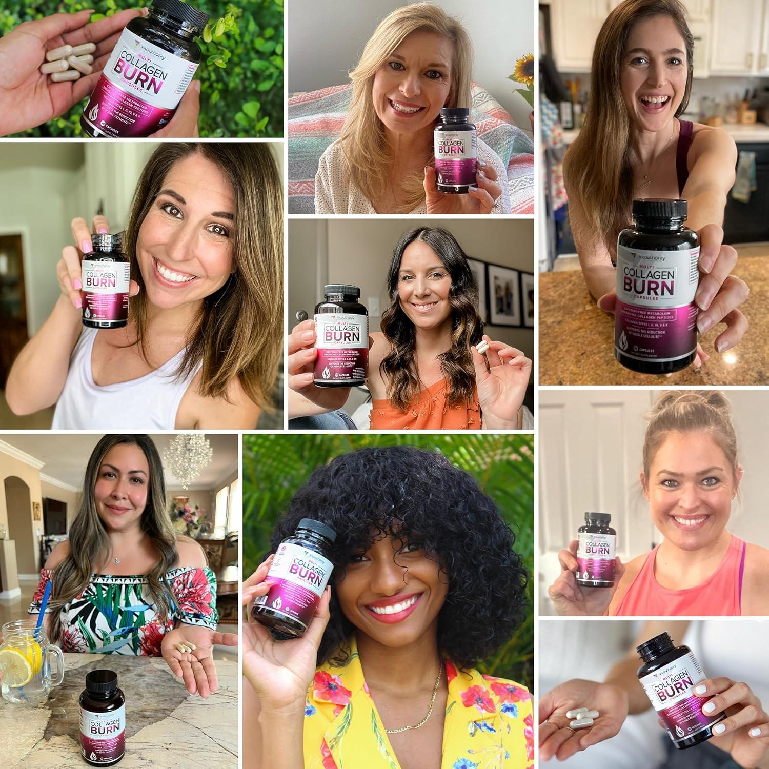 Multi Colágeno Quema Vitauthority - 5 Tipos + Ácido Hialurónico