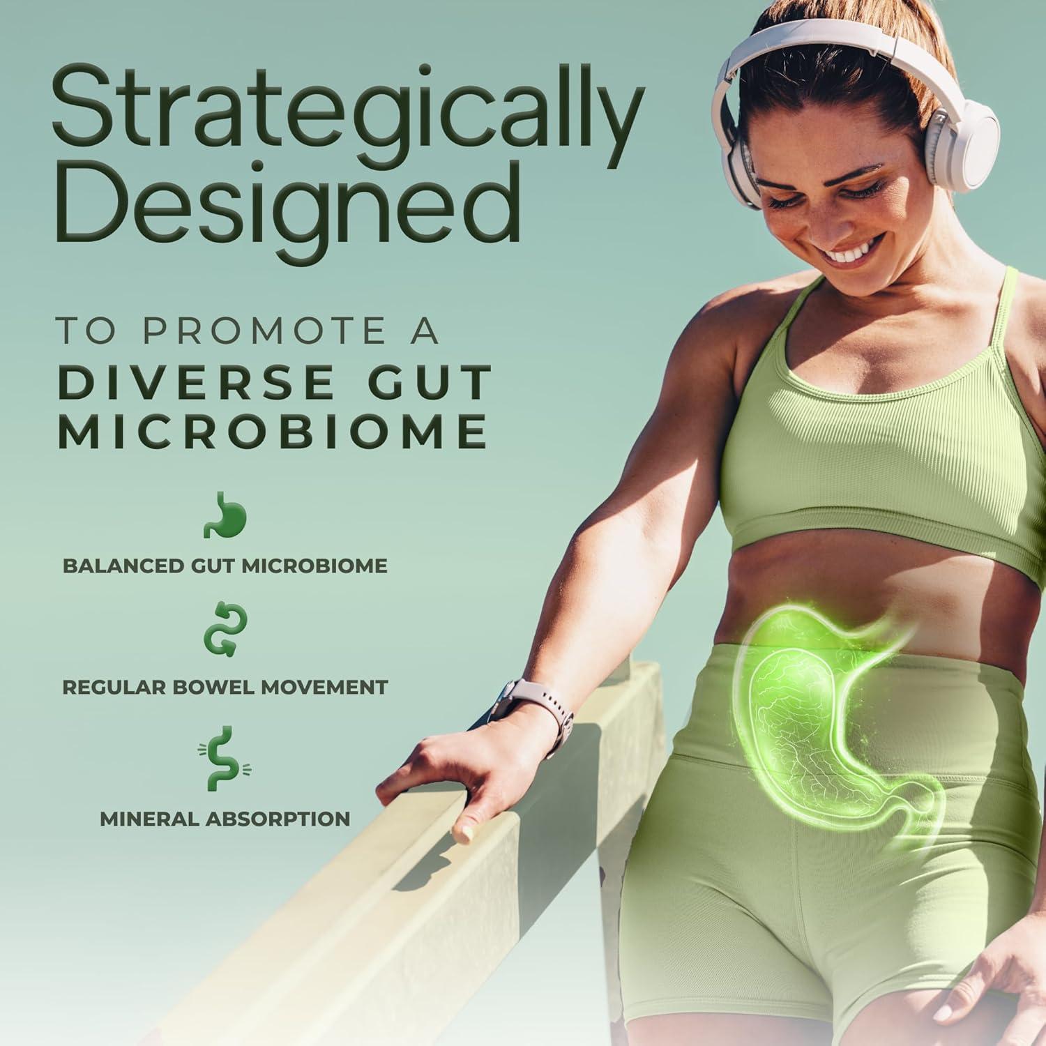 Suplemento de Fibra Prebiótica 5X Natural Flow - 120 Cápsulas