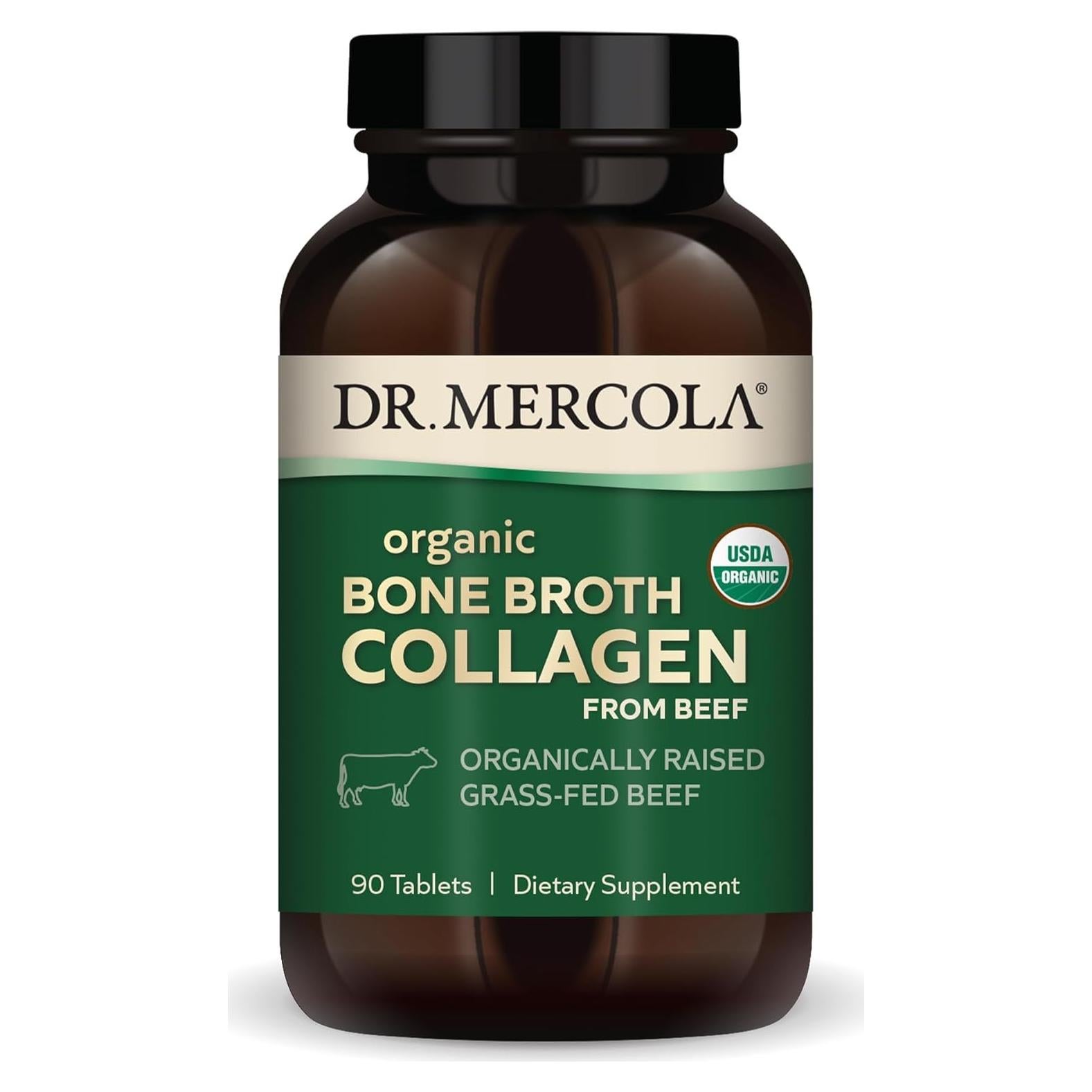 Colágeno de Caldo de Huesos Orgánico Dr. Mercola 30 Tabletas